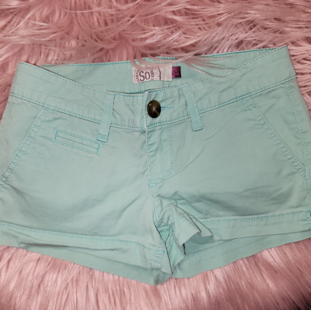 Juniors' SO® Low-Rise Chino Shorts by SO